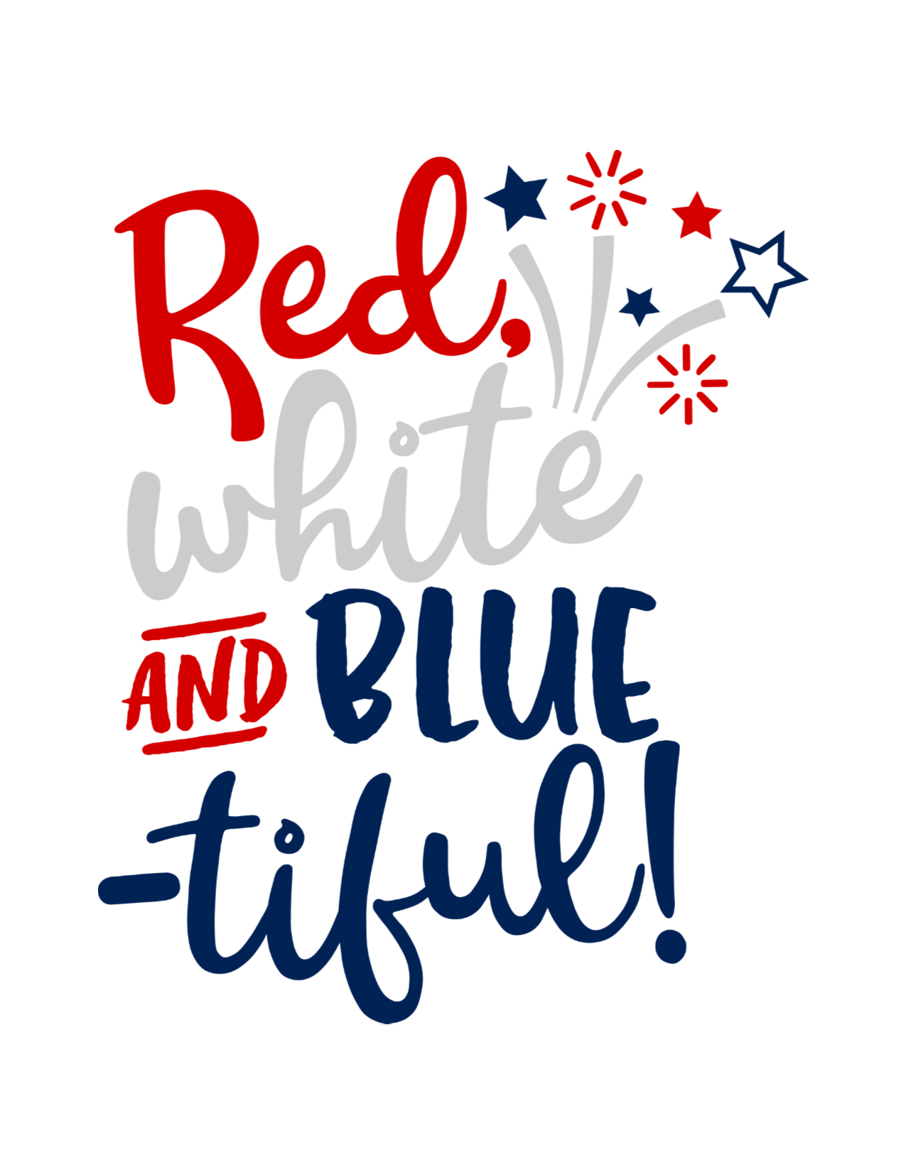 Red, White & Bluetiful! Tee